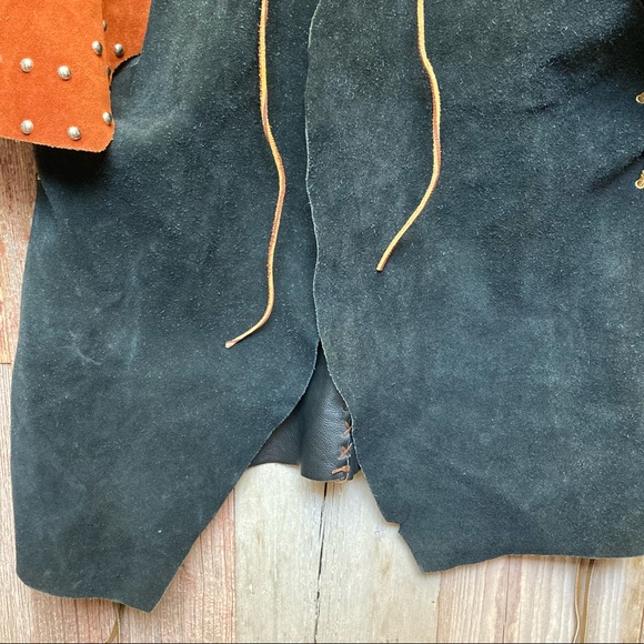 Handmade Leather Vest XXL - Picture 4 of 6